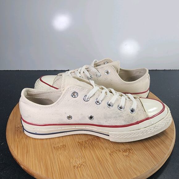 Women's Converse Chuck Taylor All Star Sz 8 010176 White Canvas Casual Sneakers - Picture 4 of 9
